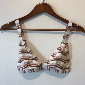 Zulu and zephyr striped bikini top